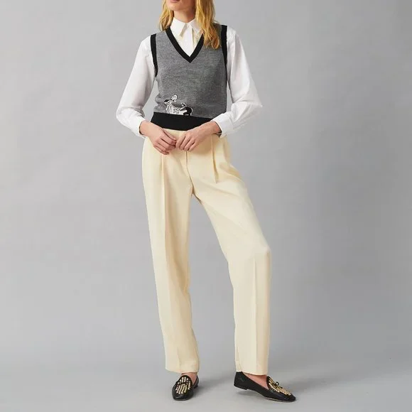 TORY BURCH * NIB $348 * CONVERTIBLE TORY CHARM WOVEN LOAFER Black Oatmeal 11 - Picture 11 of 16